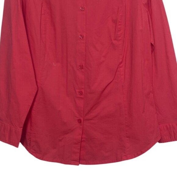 Jessica London Button Down Shirt Womens 14W Pink New WOT - Picture 4 of 8